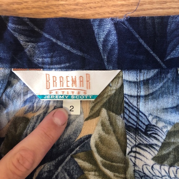 Vintage print side button ankle skirt - Picture 6 of 6